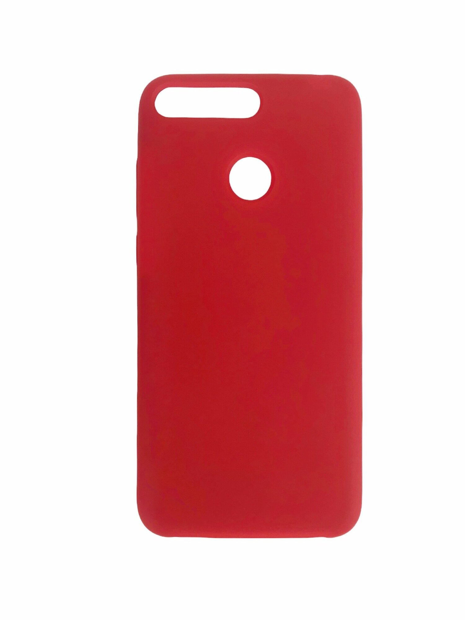 фото Чехол Накладка Silicon Case для Honor 7A Pro / Y6 Prime / Y6 (2018), красный