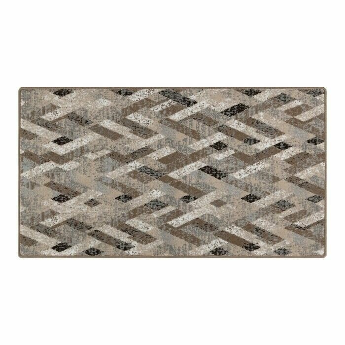 фото Ковер прямоугольный, размер 60х100 см, ПП 100%, джут