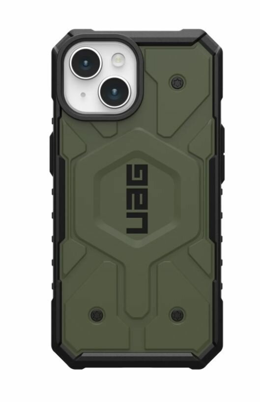 Чехол с поддержкой MAGSAFE Uag Pathfinder для iPhone 15 Plus 6.7", цвет оливковый (Olive)