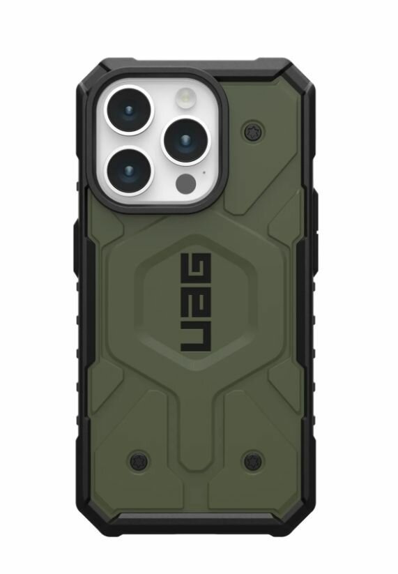 Чехол с поддержкой MAGSAFE Uag Pathfinder для iPhone 15 Pro 6.1", цвет оливковый (Olive Drab)
