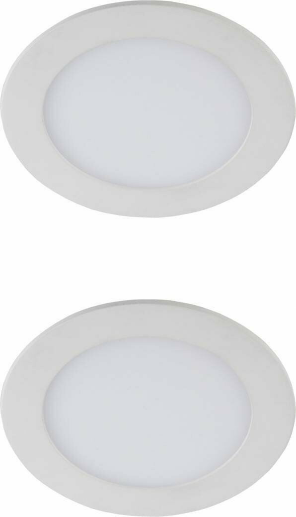 Светодиодный светильник ЭРА LED 1-12-4K/LM 12W 4000K 540Лм белый круг (комплект из 2 шт)