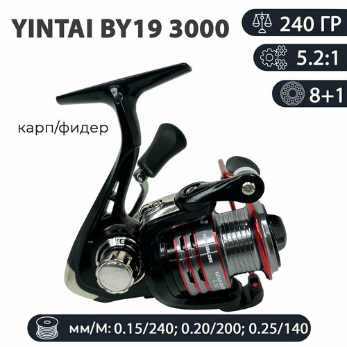 фото Катушка безынерционная yintai by19 8+1 3000 yin tai