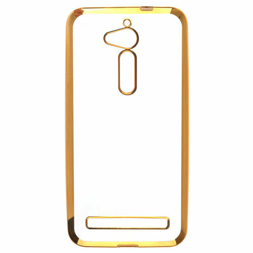 skinbox silicone chrome border 4people чехол для xiaomi mi mix 2 gold Чехол для ASUS ZenFone Go ZB500KG skinBOX 4People silicone chrome border case золотистый