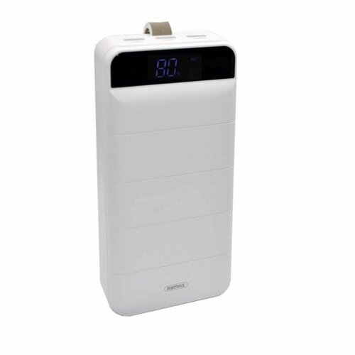 Внешний аккумулятор USB Remax RPP-184 (40000 mAh/10W/3 порта USB/MicroUSB/Type-C/Lightning) <белый>