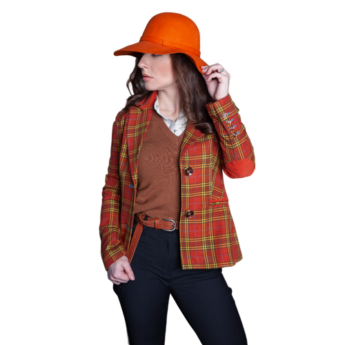 Пиджак Bragutsa, размер S, оранжевый, бежевый