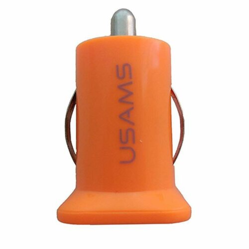 Автомобильное зарядное устройство USB Usams (2 порта/2000mA) <оранжевый>