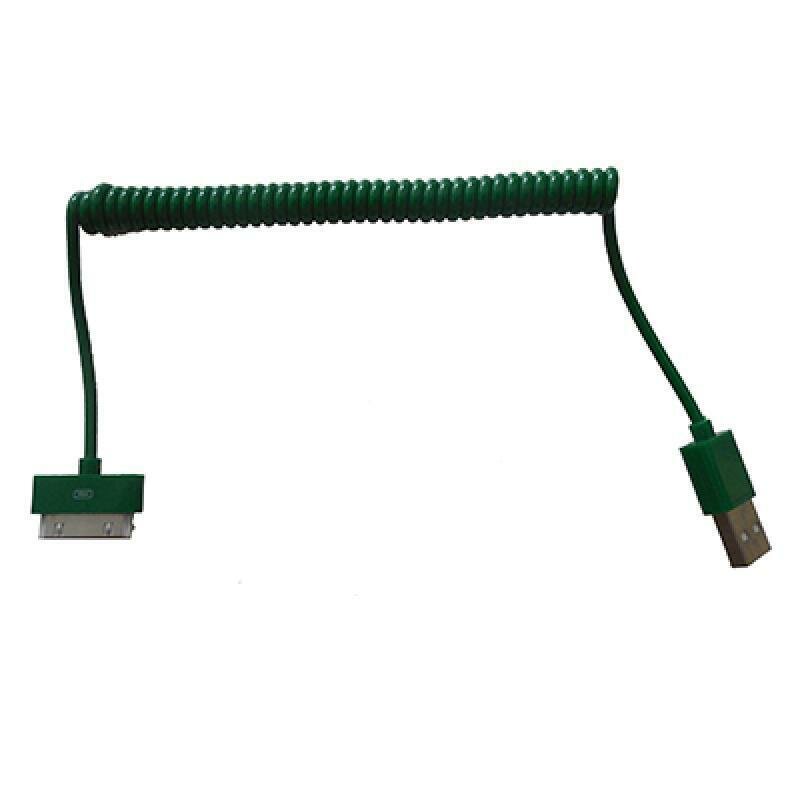 фото Кабель USB для iPhone 2/3/4 телефонный провод <зеленый>