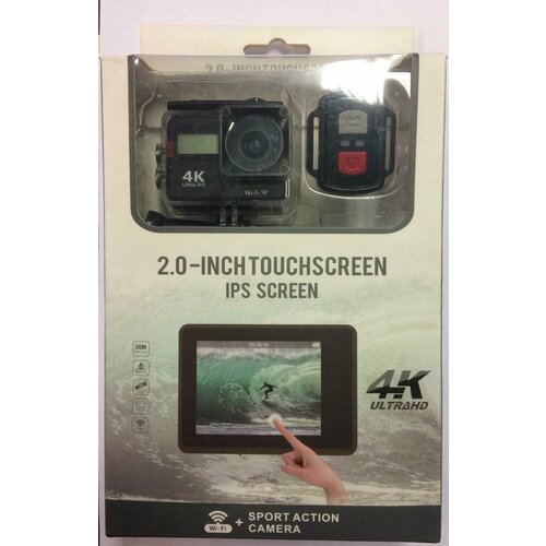 Экшн Камера 4K Sports Ultra Hd Dv с TOUCH SCREEN дисплеем подводная экшн камера с пультом водонепроницаемая ultra hd 4k