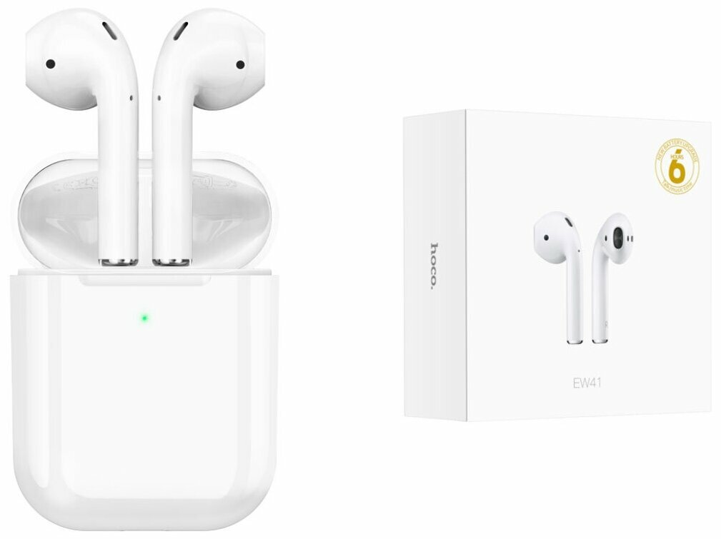 TWS Bluetooth гарнитура HOCO EW41 BT 5.3, вкладыши (белый), шт EW41