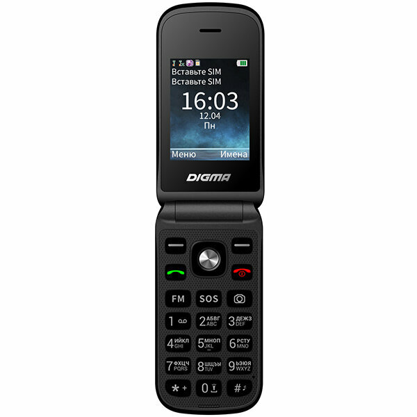 Сотовый телефон Digma VOX FS240, черный - фото №4