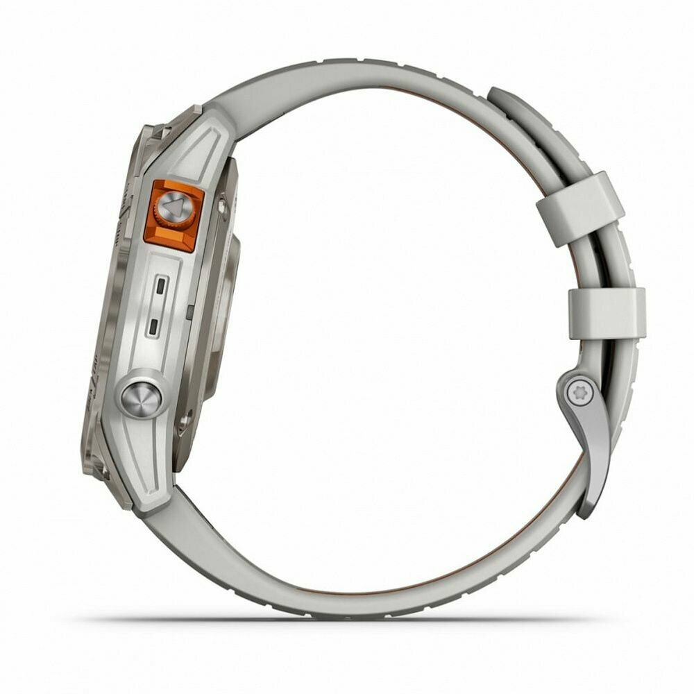 Умные часы Fenix 7 Pro Sapphire Solar Titanium Fog Gray/Orange 010-02777-21