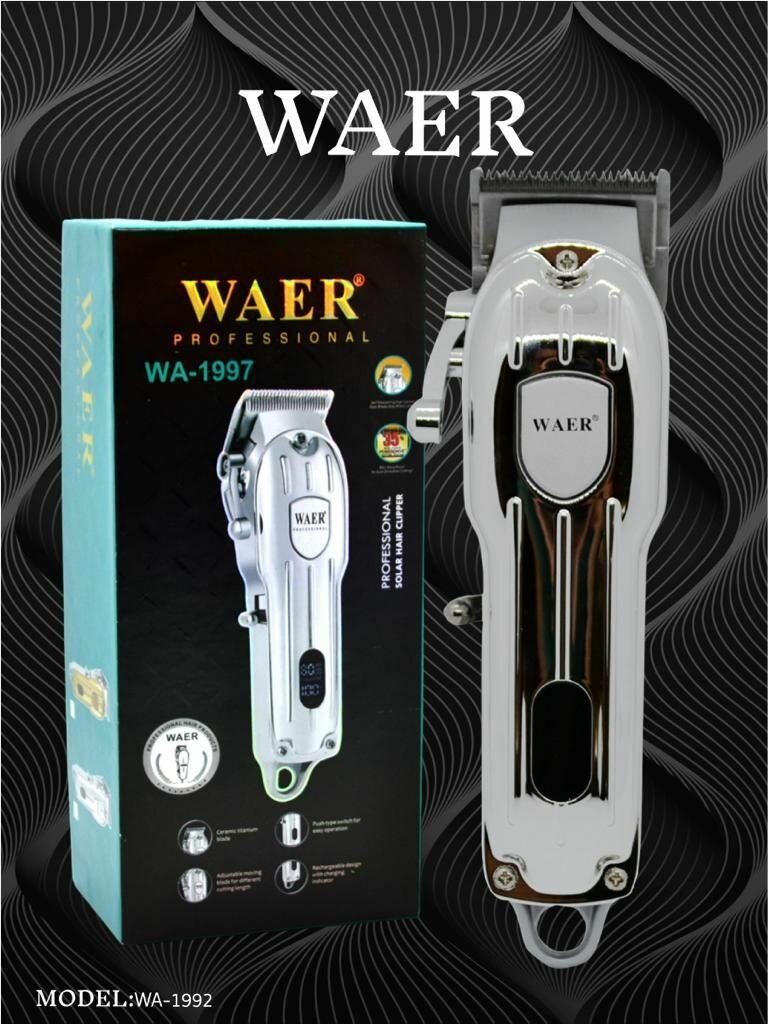 Профессиональная машинка для стрижки WAER WA-1997 с LED-индикацией