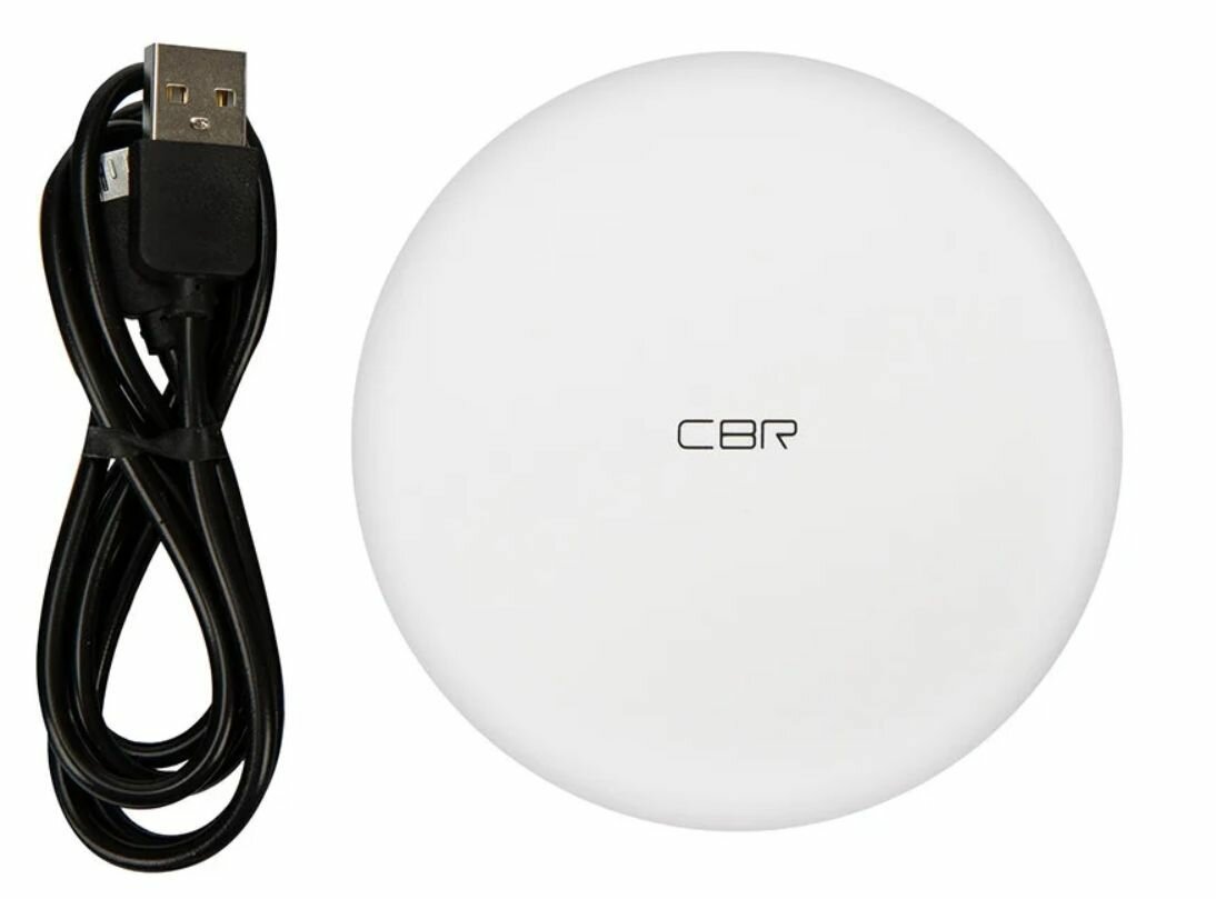 Беспроводное зарядное устройство CBR CWC 155 White 1,1А microUSB белый - фото №9
