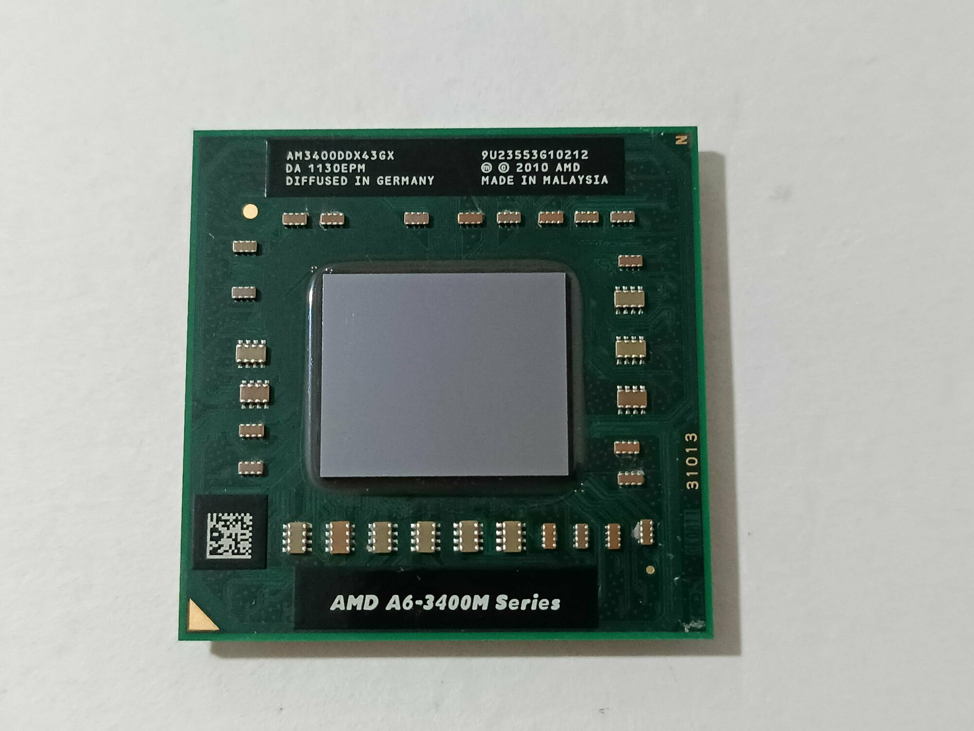 AMD A6-3400M, Llano, 4 ядра, 4 потока, Socket FS1, процессор для ноутбука