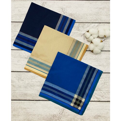 фото Носовой платок , синий, черный renatex