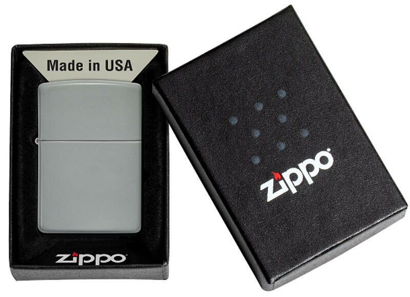 Зажигалка ZIPPO Classic Flat Grey 49452 - фотография № 16