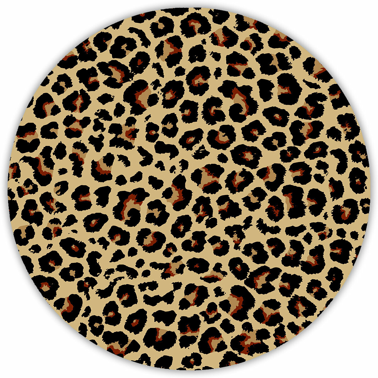 Коврик для мышки "Леопардовый принт" (20 x 20 см x 3 мм)