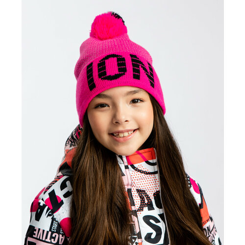 фото Шапка button blue, размер 56, розовый