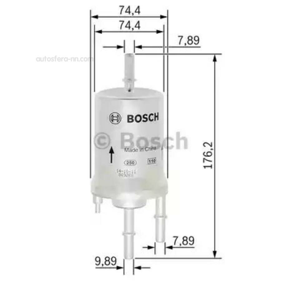 BOSCH F026403003 фильтр топливный!\ Audi A4 1.8T/A6 2.4i/4.2i 02>