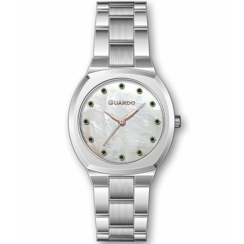 Наручные часы Guardo 12725-1, серебряный, белый
