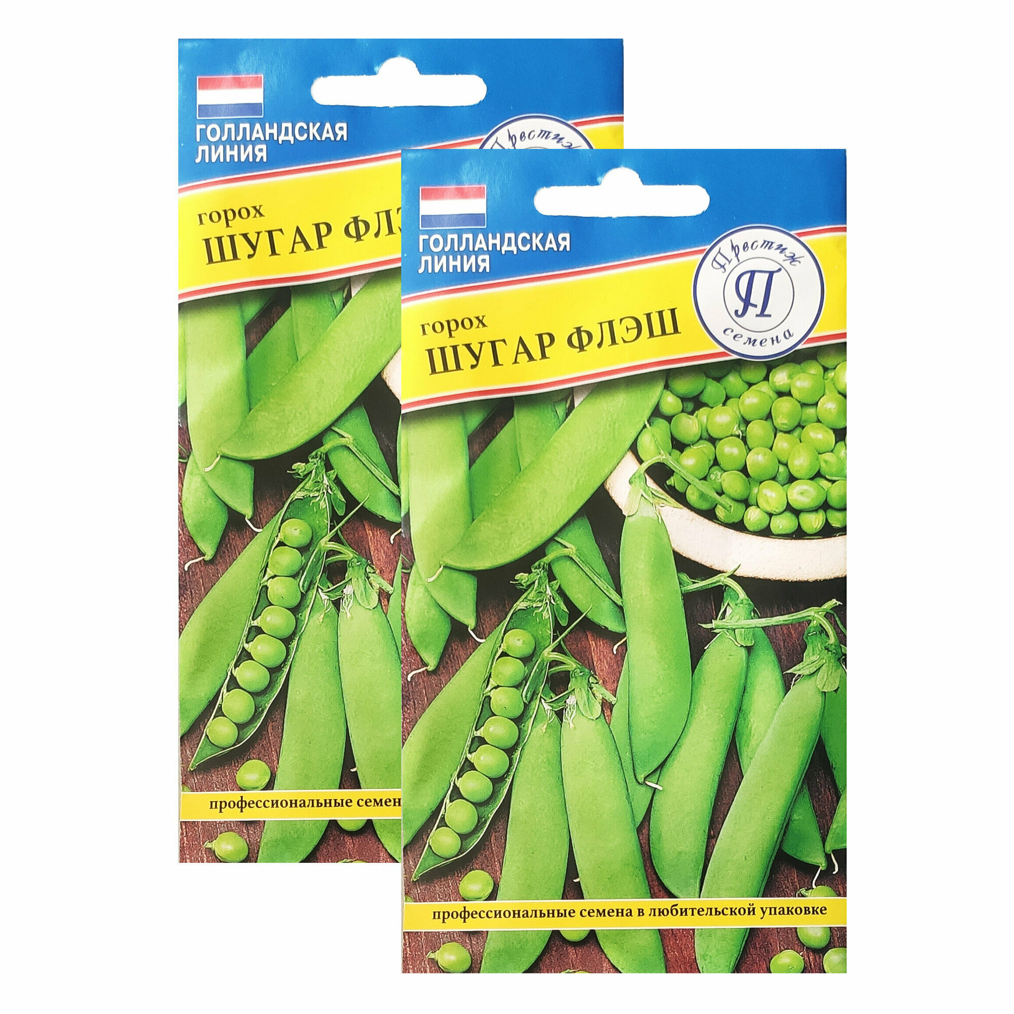 Семена Горох Шугар Флеш 4 г (Голландия) (Престиж) , 2 упаковки * 4 г
