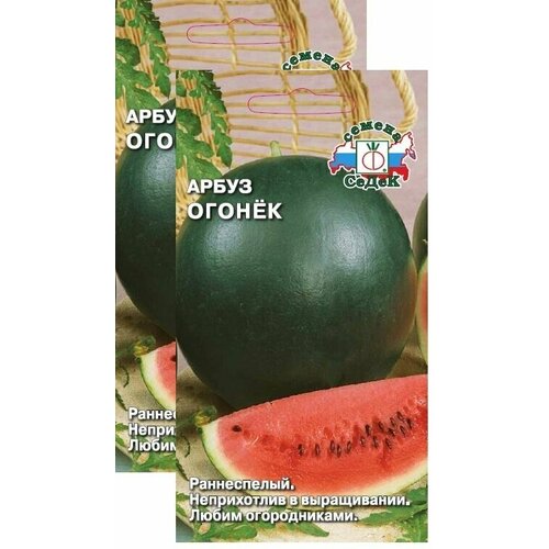 Семена Арбуз Огонек 1 г (СеДек) , 2 пакетика * 1 г