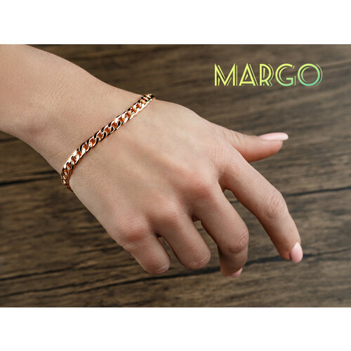 Браслет-цепочка 1 шт размер 21 см размер L диаметр 6 см золотистый 349₽