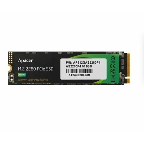 Твердотельный накопитель SSD Apacer M2 2280 512GB Apacer AS2280P4 Client RTL 518100₽