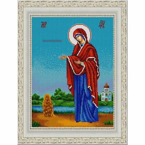 Рисунок на ткани Конёк (бисер), Богородица Геронтисса, 29х39 см (9258) схема для вышивания бисером богородица геронтисса