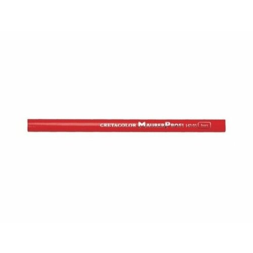 Cretacolor Плотничий карандаш, корпус красного цвета, твердость-твердый, длина 17,5 см sela25