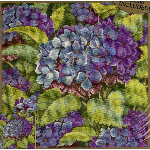 Blue Hydrangea #04759 Bucilla Набор для вышивания 35 x 35 см Гобелен