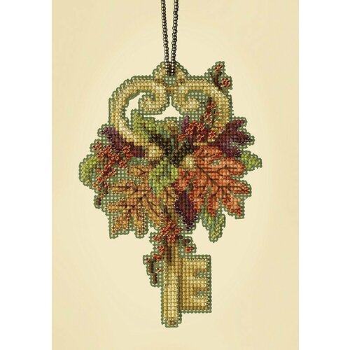 Autumn Key (Ключ от осени) #MH192112 Mill Hill Набор для вышивания 8.9 x 12.7 см Счетный крест