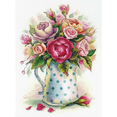 Букетик милых роз #А-052 Aquarelle Набор для вышивания 21 x 29 см Счетный крест а 052 букетик милых роз
