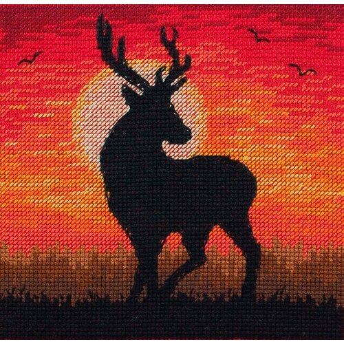 Magestic Sunset (Величественный закат) #05039 Maia Набор для вышивания 13 x 13 см Счетный крест