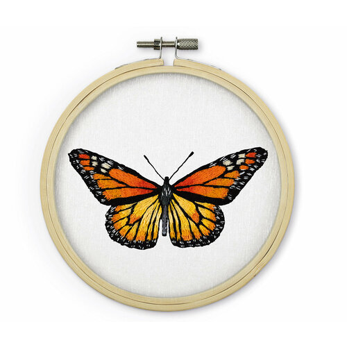 Набор для вышивания PANNA Живая картина JK-2234 Бабочка. Монарх 13 х 13 см