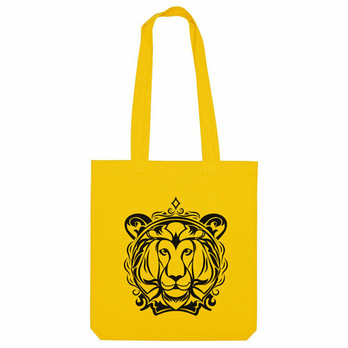 Сумка «Лев (трафарет)» (желтый) мужская футболка лев трафарет l желтый