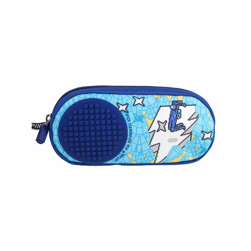 Пиксельный пенал в ярких красках Futuristic Kids темно-синий