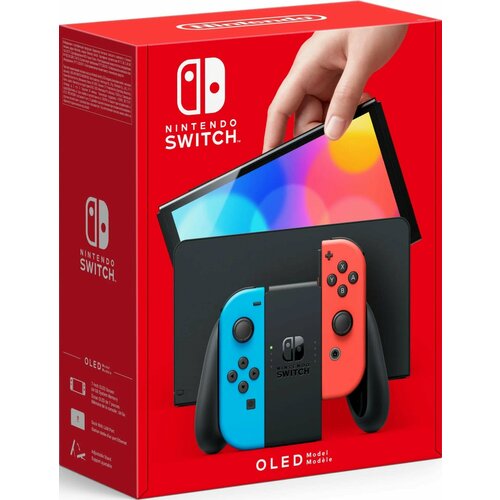 Приставка Nintendo Switch OLED (Neon Red/Neon Blue)