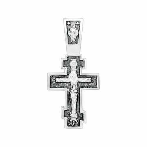 фото Подвеска-крест из серебра яхонт ювелирный арт. 2721529