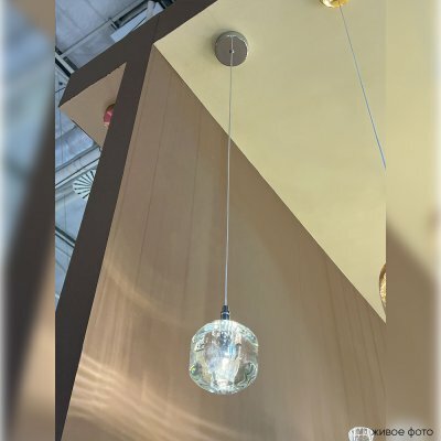 Подвесной светильник Crystal Lux Box SP1 Chrome/Transparent - фотография № 2