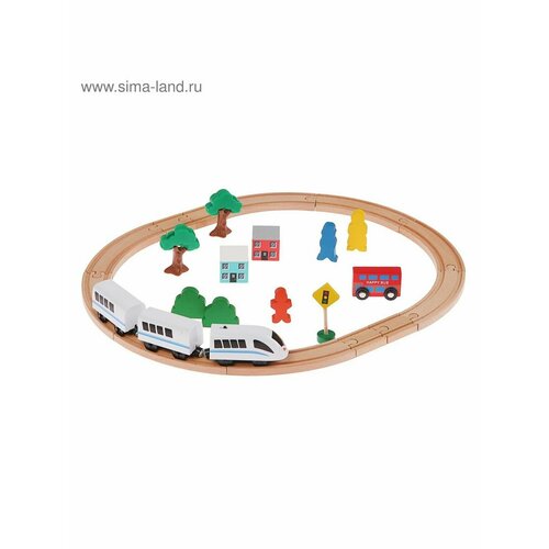 Железная дорога Город поезд на батарейках 2751₽