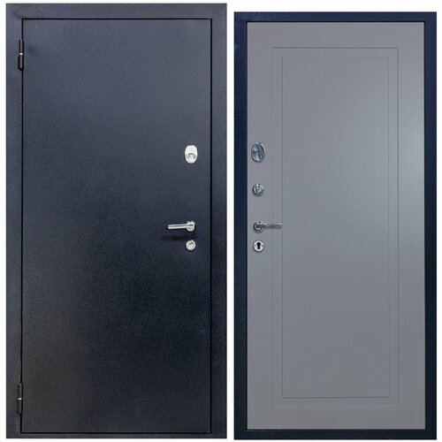 Дверь входная металлическая DIVA 510 2050х960 Левая Титан - Н10 Силк Маус, тепло-шумоизоляция, антикоррозийная защита для квартиры и дома