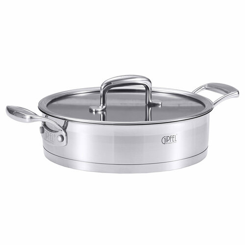 фото Сотейник из нержавеющей стали gipfel prestige 52007 24х6,5 см/2,9 л хозяин