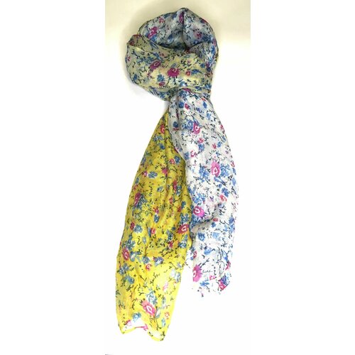 Шарф Lili Scarf,180х80 см, универсальный, желтый