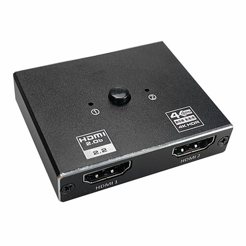 HDMI-переключатель 4K/60Hz, HDR 2 входа/1 выход, HDMI 2.0b, Bi-Directional | ORIENT HS0201H-2.0