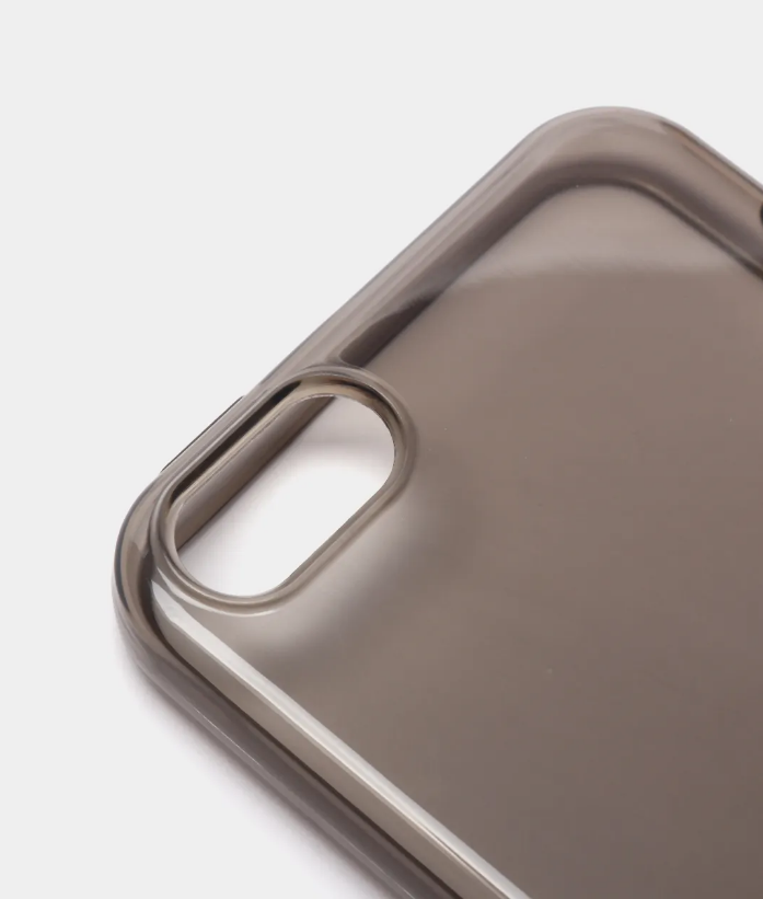 Чехол Клип-кейс для Apple Iphone 6/6S серо-коричневый прозрачный глянцевый