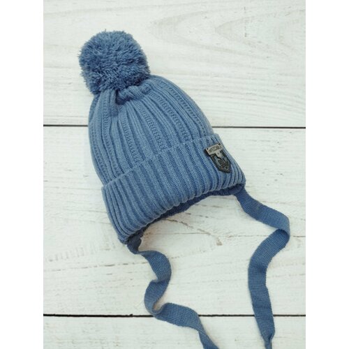 фото Шапка мой ангелок, размер 46-48, синий, голубой