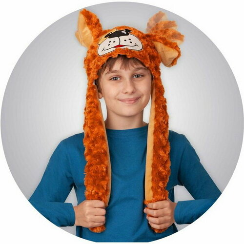 фото Карнавальная шапка "собачка" батик