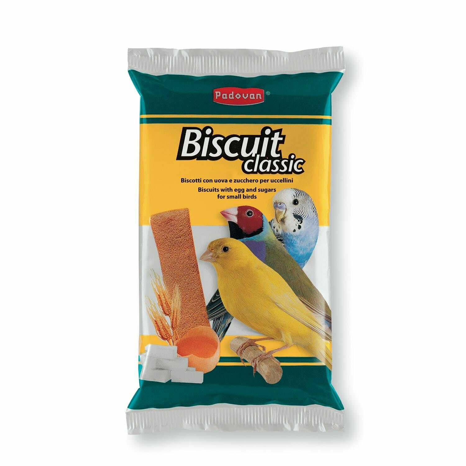 Лакомство для птиц Padovan Biscuit classic сладкие яичные , 30 г