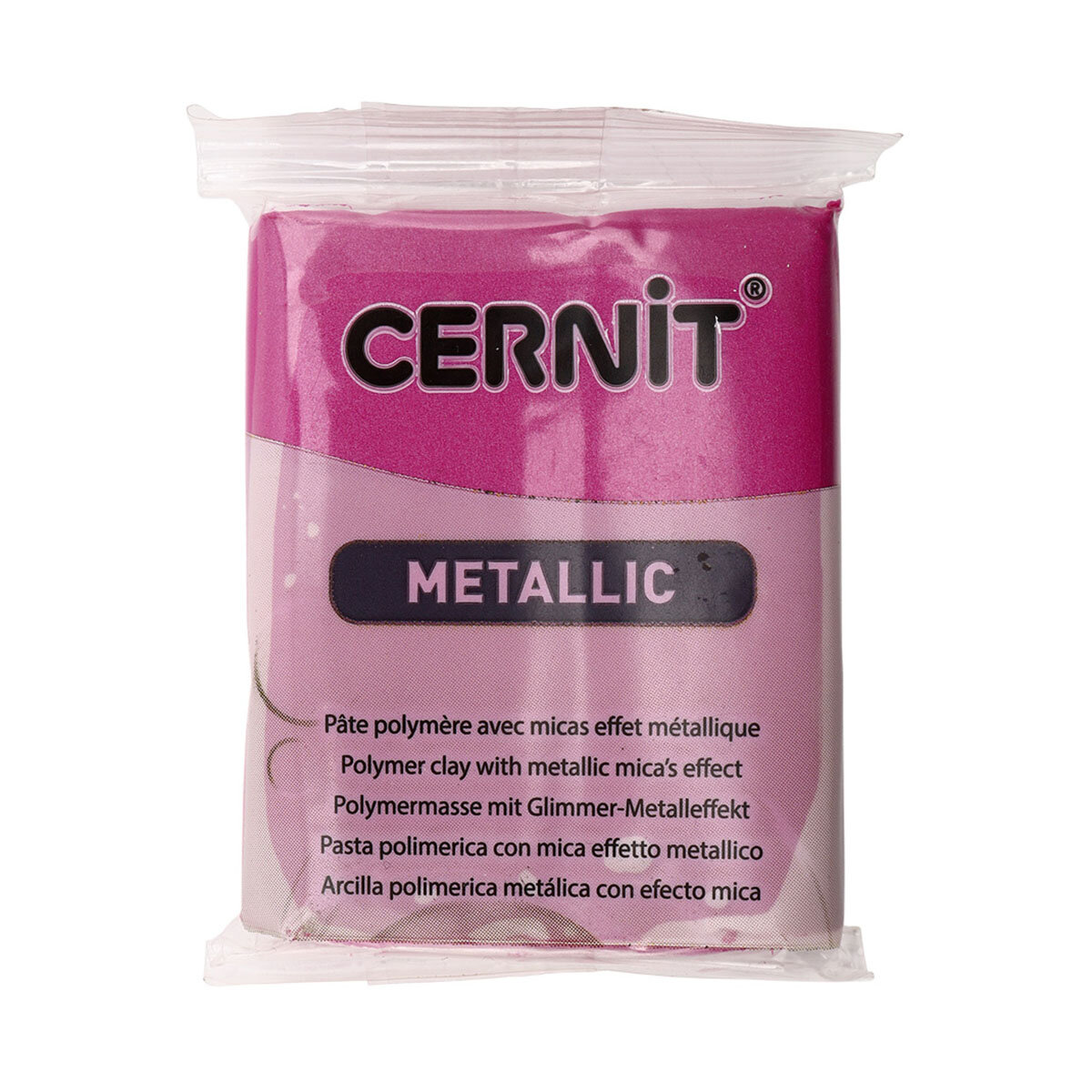 Пластика полимерная запекаемая 'Cernit METALLIC', 56 г (460 маджента)
